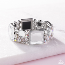 Load image into Gallery viewer, Paparazzi Glam to the Max - White Bracelet (2025 EmpowerMe Pink)
