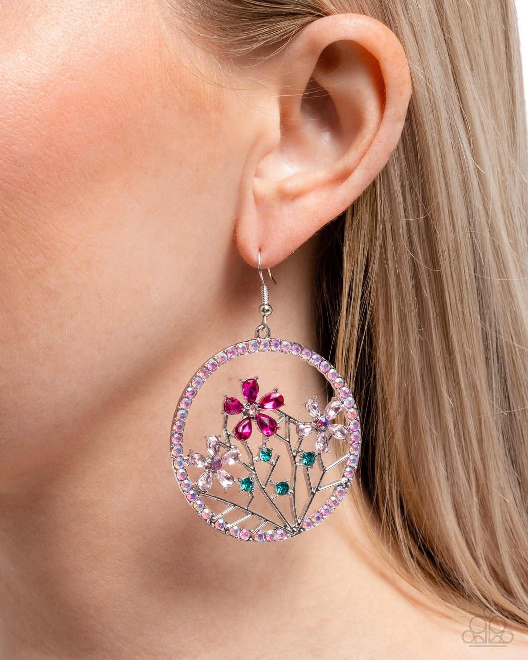 Paparazzi Basic Bouquet - Pink Earrings