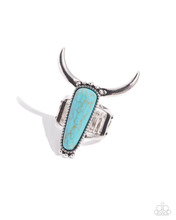 Load image into Gallery viewer, Paparazzi Longhorn Luxe - Blue Ring
