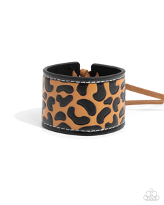 Paparazzi Leopard Leader - Brown Bracelet