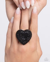 Load image into Gallery viewer, Paparazzi Hypnotizing Heart - Black Ring
