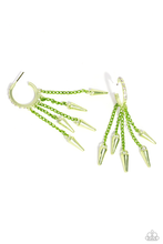 Load image into Gallery viewer, Paparazzi Piquant Punk - Green Earrings
