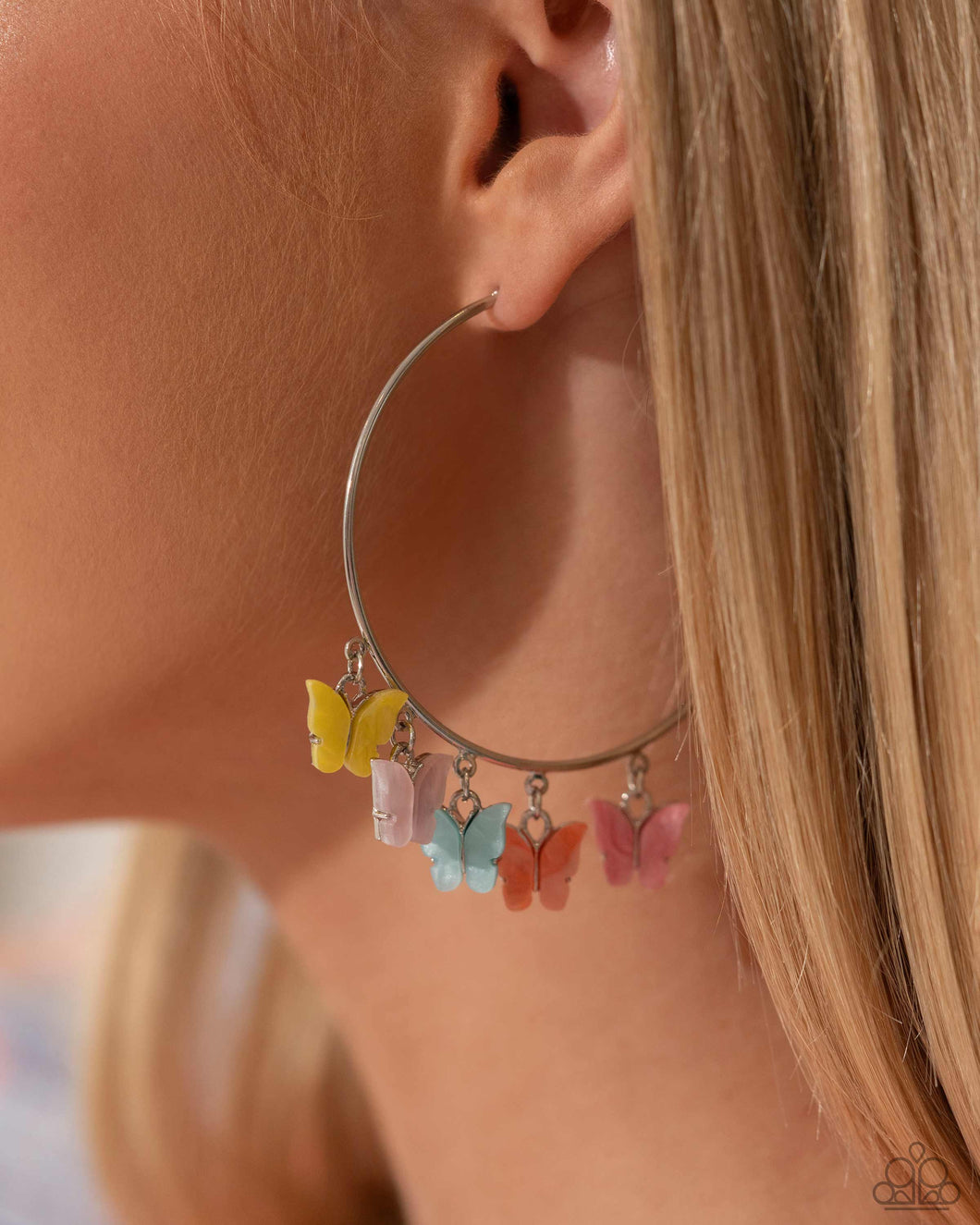Paparazzi Bemusing Butterflies - Multi Earrings (April 2024 Life Of The Party)