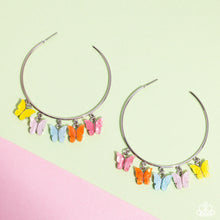 Load image into Gallery viewer, Paparazzi Bemusing Butterflies - Multi Earrings (April 2024 Life Of The Party)
