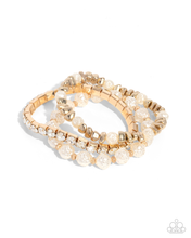 Load image into Gallery viewer, Paparazzi Fair Florals - Gold Bracelet
