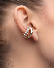 Load image into Gallery viewer, Paparazzi Sizzling Spotlight - Gold Earrings (Ear Cuffs) (April 2024 Fashion Fix)
