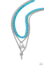Load image into Gallery viewer, Paparazzi Locked Labor - Blue Necklace
