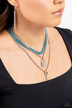 Load image into Gallery viewer, Paparazzi Locked Labor - Blue Necklace
