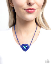 Load image into Gallery viewer, Paparazzi Locket Leisure - Blue Necklace
