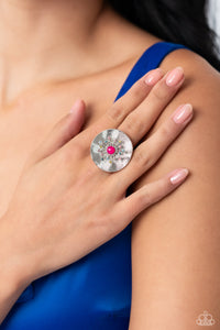 Paparazzi Seriously SUNBURST - Pink Ring (October 2023 Life Of The Party)