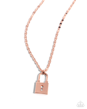 Load image into Gallery viewer, Paparazzi Locked Lesson - Copper Necklace
