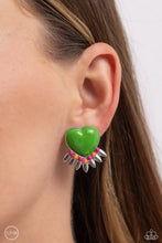 Load image into Gallery viewer, Paparazzi Spring Story - Green Earrings (Clip-On)
