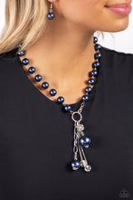 Load image into Gallery viewer, Paparazzi White Collar Welcome - Blue Necklace

