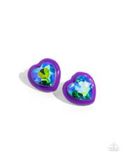 Load image into Gallery viewer, Paparazzi Heartfelt Haute - Purple Earrings
