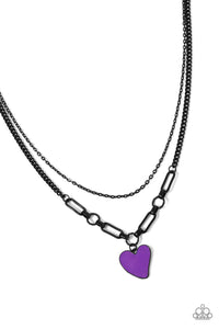 Paparazzi Carefree Confidence - Purple Necklace
