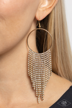 Load image into Gallery viewer, Paparazzi Streamlined Shimmer - Gold Earrings
