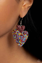 Load image into Gallery viewer, Paparazzi Flirting Flourish - Red Earrings
