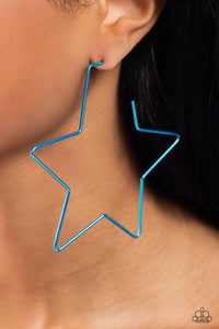 Paparazzi Starstruck Secret - Blue Earrings