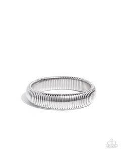 Paparazzi Flashy Fringe - Silver Bracelet