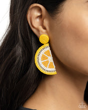 Load image into Gallery viewer, Paparazzi Lemon Leader - Yellow Earrings
