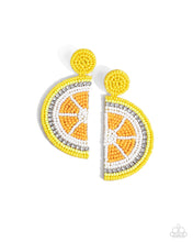 Load image into Gallery viewer, Paparazzi Lemon Leader - Yellow Earrings
