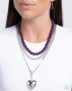 Paparazzi Easy Elevation - Purple Necklace