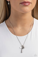 Load image into Gallery viewer, Paparazzi Hey Batter Batter! - Silver Necklace
