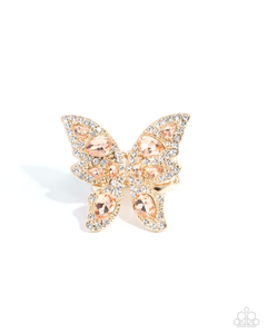 Paparazzi Fluttering Feeling - Gold Ring