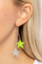Load image into Gallery viewer, Paparazzi Stellar STAGGER - Green Earrings
