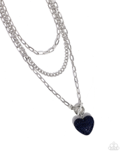 Load image into Gallery viewer, Paparazzi HEART Gallery - Blue Necklace
