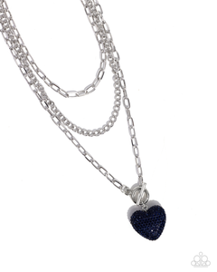 Paparazzi HEART Gallery - Blue Necklace