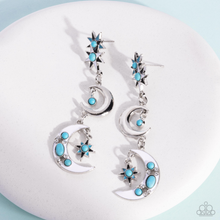Load image into Gallery viewer, Paparazzi Stellar Serendipity - Blue Earrings
