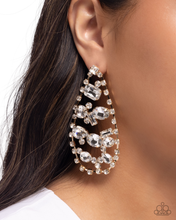 Load image into Gallery viewer, Paparazzi Giant Glitter - Gold Earrings
