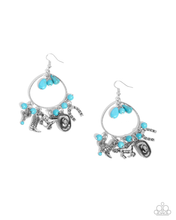 Load image into Gallery viewer, Paparazzi Western Whisper - Blue Earrings
