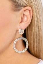 Load image into Gallery viewer, Paparazzi GLOW You Away - Gold Earrings
