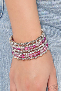 Paparazzi ICE Knowing You - Pink Bracelet (Pink Diamond Exclusive)