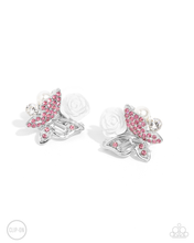 Load image into Gallery viewer, Paparazzi Fanciful Facade - Pink Earrings (Clip-On)
