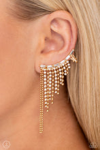 Load image into Gallery viewer, Paparazzi Tapered Tease - Gold Earrings (Ear Crawlers)
