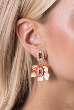 Load image into Gallery viewer, Paparazzi Colorful Clippings - Green Earrings (Clip On)

