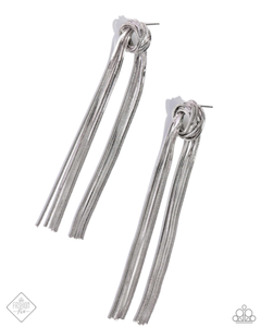 Paparazzi All STRANDS On Deck - Silver Earrings (April 2024 Fashion Fix)