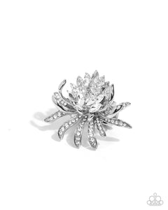 Paparazzi Lotus Legacy - White Ring
