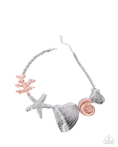 Paparazzi Along the Reef - Silver Necklace