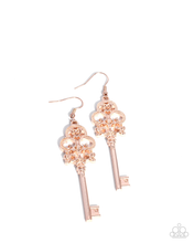 Load image into Gallery viewer, Paparazzi Château Chic - Rose Gold Earrings
