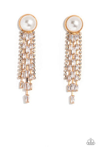 Paparazzi Genuinely Gatsby - Gold Earrings