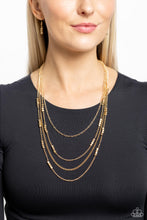Load image into Gallery viewer, Paparazzi Metallic Monarch - Gold Necklace
