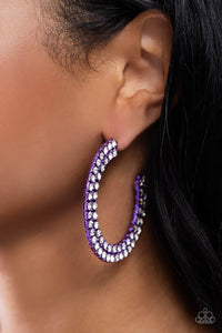 Paparazzi Flawless Fashion - Purple Earrings