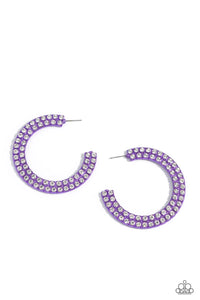 Paparazzi Flawless Fashion - Purple Earrings