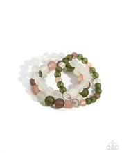 Load image into Gallery viewer, Paparazzi Simplistic Stack - Green Bracelet
