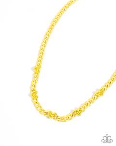 Paparazzi Fond Fashion - Yellow Necklace