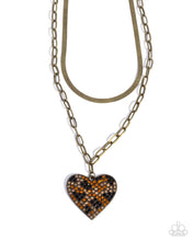 Load image into Gallery viewer, Paparazzi Cheetah Class - Brass Necklace
